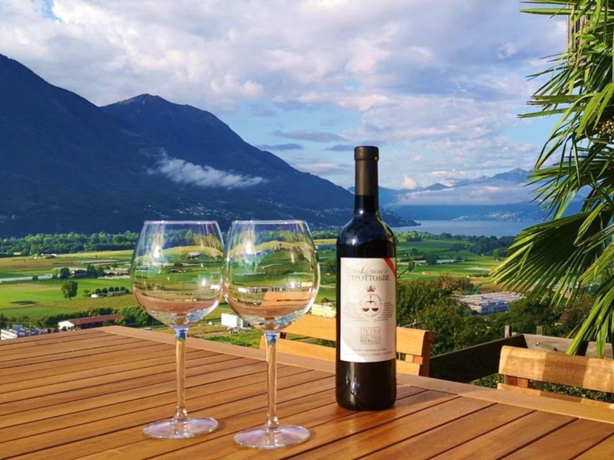 Appartamento 4-zi-wg Casa Sogno - Valle Mit Kamin. Alleinlage Im Rebberg! *